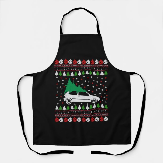 Car Christmas Apron (Front)