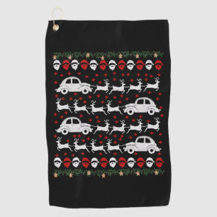 Car Christmas Golf Towel