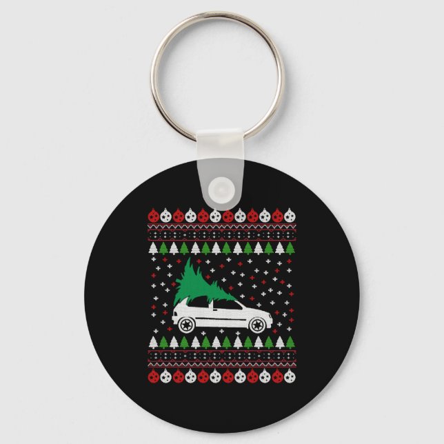 Car Christmas Key Ring (Front)