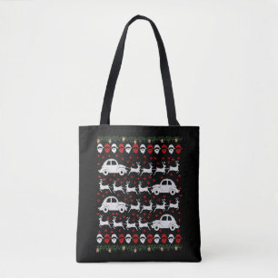 Car Christmas Tote Bag