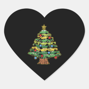 Car Christmas Tree Xmas Merry Christmas Car Heart Sticker