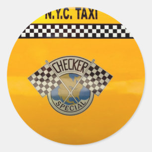 Car - City - NYC Taxi Classic Round Sticker
