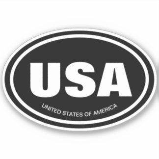 Car country code and state abbreviation oval vinyl
