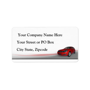 Car Dealer Label