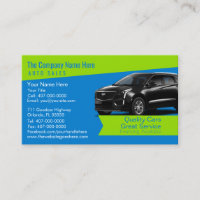 Car Dealership-Auto Sales Associate Business Card