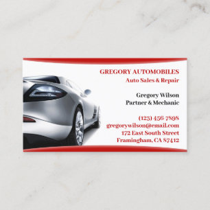Car Dealership Business Card Template