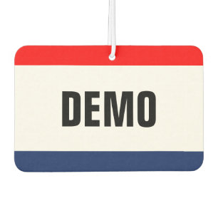 Car Dealership DEMO Promotion Customisable Air Freshener