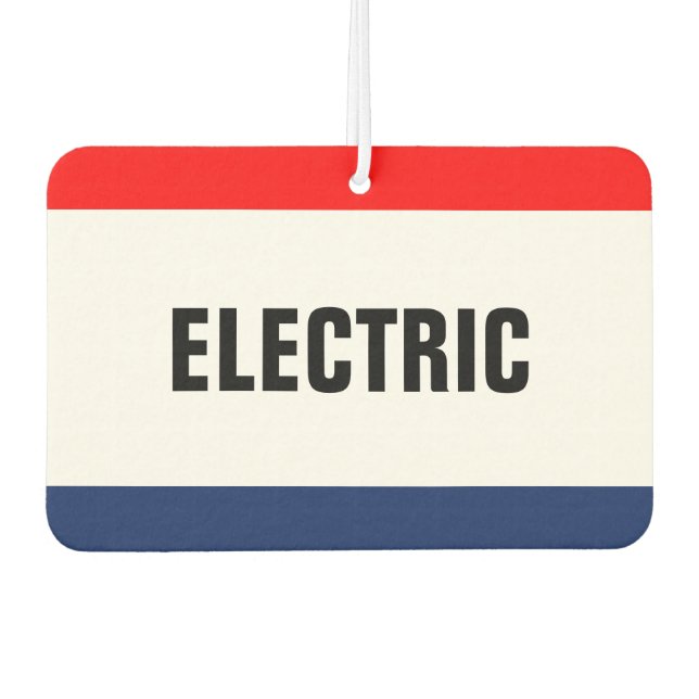 Car Dealership Electric Promotion Customisable Air Freshener (Front)