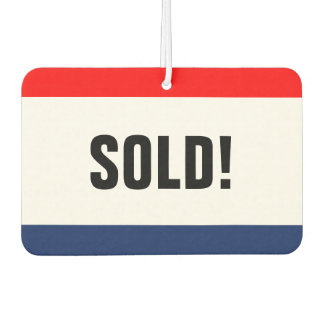 Car Dealership Sold Promotion Customisable Air Freshener