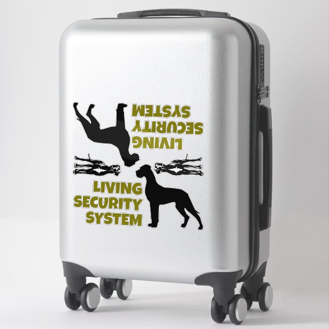 Car Decal Living Security System  (Suitcase)