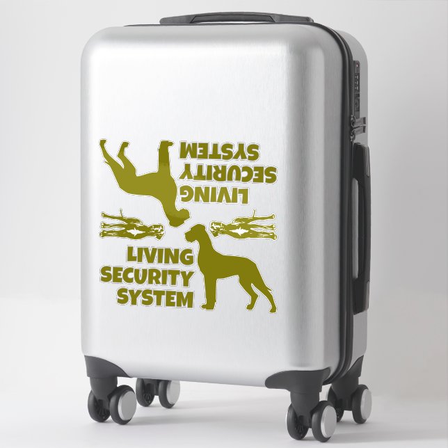 Car Decal Living Security System  (Suitcase)