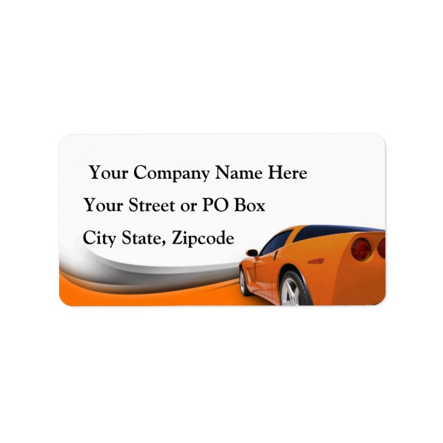 Car Detailer Label (Front)