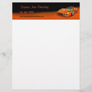 Car Detailer Letterhead Template
