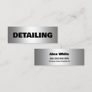 Car Detailer Mini Business Card