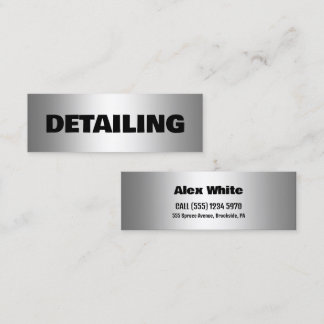 Car Detailer Mini Business Card
