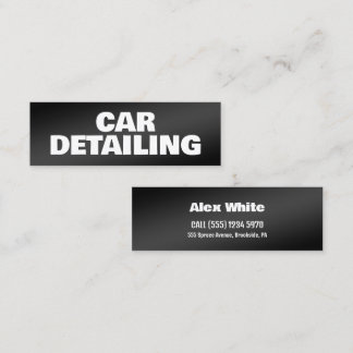 Car Detailer Mini Business Card