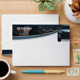 Car Detailing Auto Cleaning Services Business Envelope