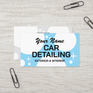 Car detailing business card template