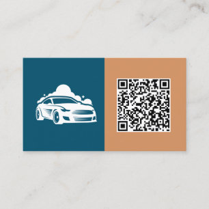 Car Detailing Custom QR Business Card