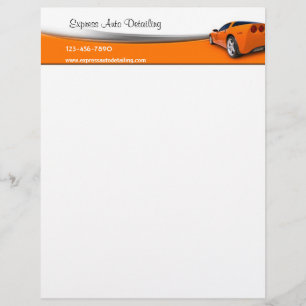 Car Detailing Personalised Letterhead