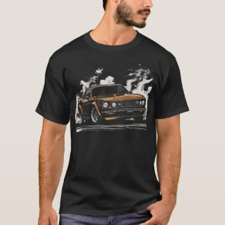 Car Drifting Illustration T-Shirt