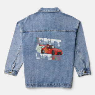 Car Drifting Racing Race Car Motorsport Mechanic Denim Jacket