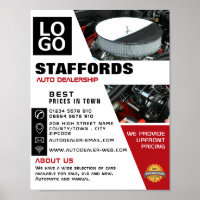 Car Engine, Auto Dealership Advertising