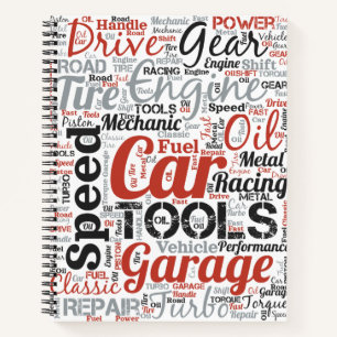Car Enthusiast Word Cloud Notebook
