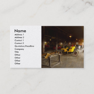 Car - Factory - Hackett Motor Car 1916 Business Card