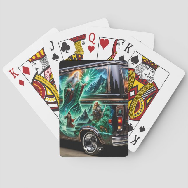 Car Fantasy Paint Playing Cards (Back)