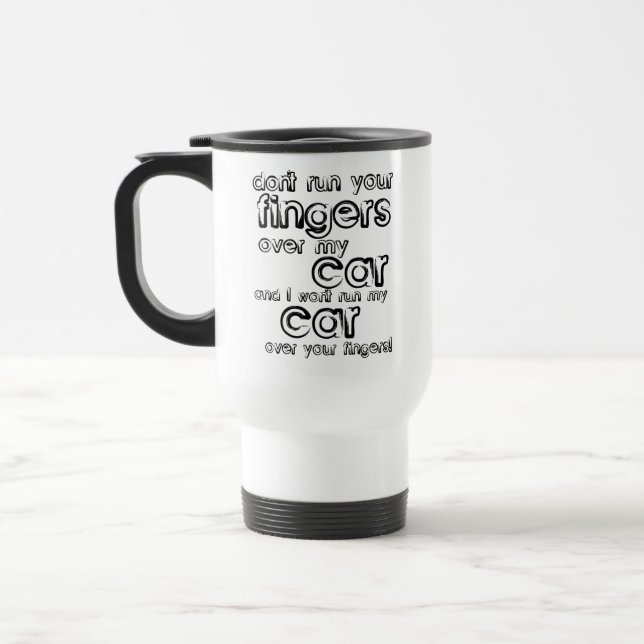Car Fingers Funny Mug (Left)