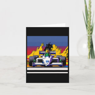 Car For Mechanic Sports Fan Retro 90s Video Game 1 Card