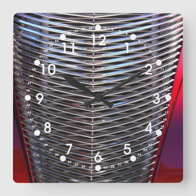 Car Gill Square Wall Clock (Front)