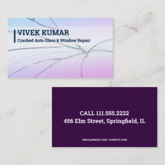 Car Glass Repair Business Card
