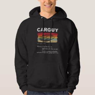 Car Guy Definition Retro Vintage Car   1 Hoodie