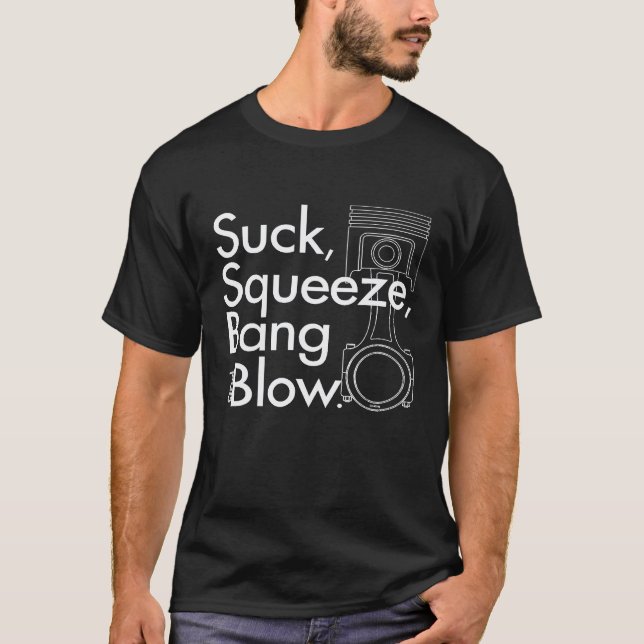 Car Guy Piston Engine Combustion Mechanic 1 T-Shirt (Front)