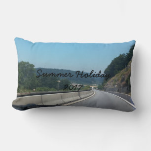 Car Holiday Mountains Europe Austria Photography Lumbar Cushion