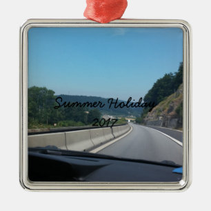 Car Holiday Mountains Europe Austria Photography Metal Tree Decoration