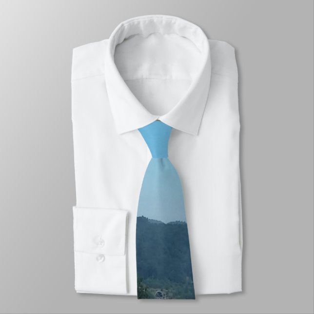 Car Holiday Mountains Europe Austria Photography Tie (Tied)
