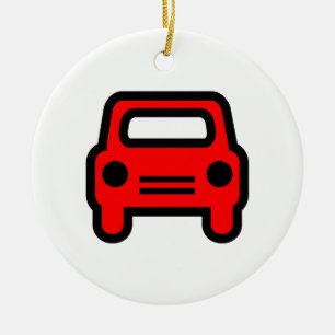 Car Icon Ceramic Tree Decoration