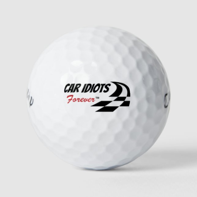 Car Idiots Forever golf balls (Front)