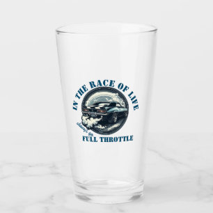 Car- In The Race Of Live Always Go Full Throttle Glass
