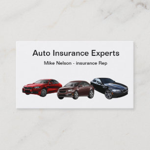 Car Insurance Rep Business Cards