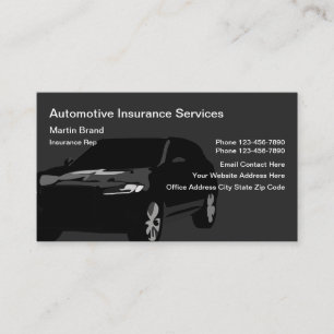 Car Insurance Representative Business Card