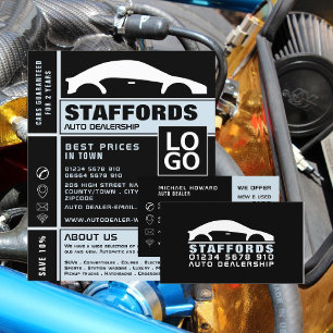 Car Logo, Auto Dealer Business Card