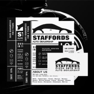 Car Logo, Auto Dealer Business Card
