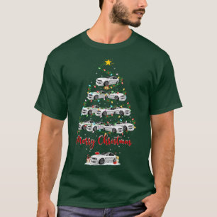 Car Lover Xmas Lighting Matching Santa Car Christm T-Shirt