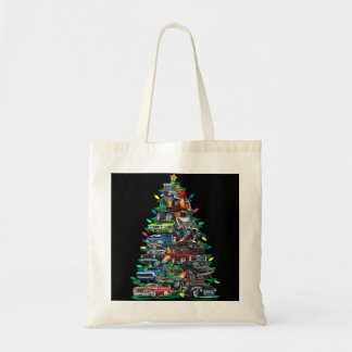 Car Madness Christmas Tree! Classic Muscle Cars an Tote Bag