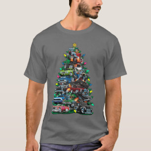 Car Madness Christmasree Classic Muscle Cars and H T-Shirt