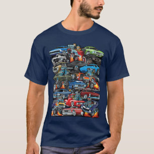 Car Madness Muscle Cars Classic Cars and Hotrods C T-Shirt
